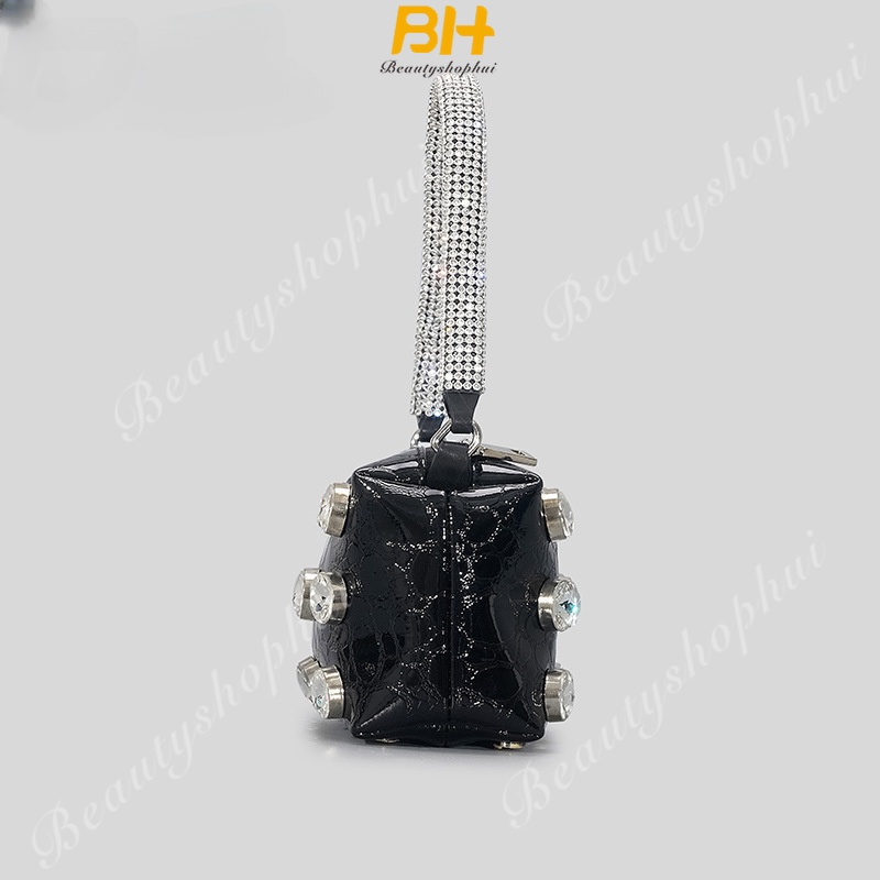 Túi Xách Da Bò Phối Dây Xích Sang Trọng Cho Nữ