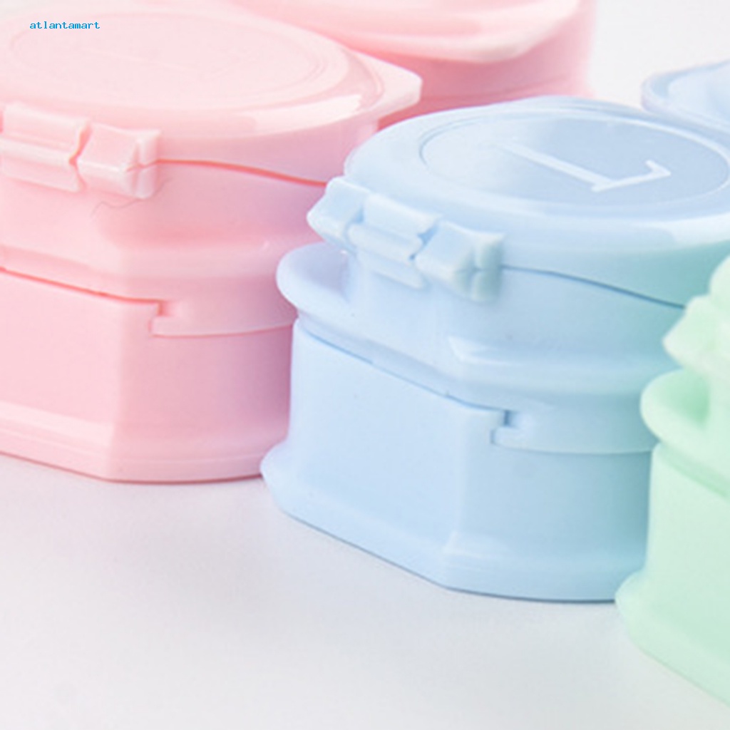 Túi Đựng Đồ Dùng Cao Cấp Tiện Dụng| 1 Bộ Hộp Đựng Kính Áp Tròng Có Nắp Trượt Chống Ẩm Kèm Nhíp Gắp Thiết Kế Tối Giản Dành Cho Trang Điểm