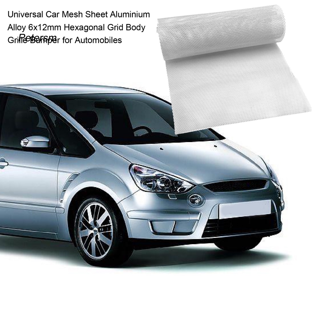Tấm Lưới Tản Nhiệt Bằng Hợp Kim Nhôm PP Hình Lục Giác Kích Thước 6x12mm Thông Dụng Cho Xe Hơi