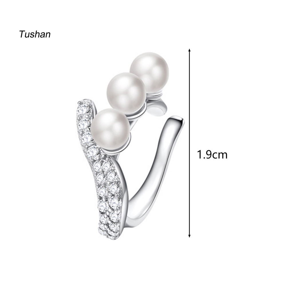 [Ts] 1 Khuyên Tai Dạng Kẹp Thanh Lịch Dễ Phối Đồ Quyến Rũ Tinh Tế