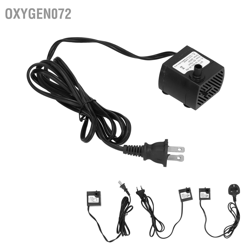 Oxygen072 Máy Bơm Chìm Mini Cho Bể Cá Ao Đài Lưu Thông Thủy Canh 4W