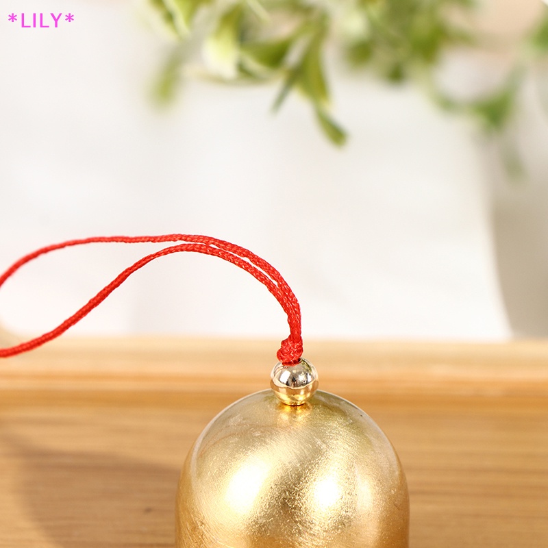 Lily tinh khiết đồng kim loại chuông gió Chime Mặt dây chuyền chống trộm cửa Chuông trang trí nhà uuu