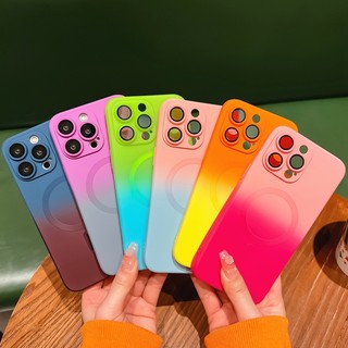 Ốp Điện Thoại Màu Gradient Sang Trọng Cho iPhone 11 12 13 14 Pro Max 14 Plus