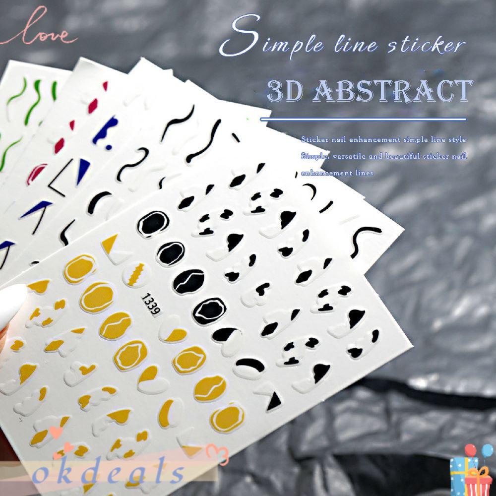 Miếng Dán Trang Trí Móng Tay Họa Tiết Bò Sữa Nhiều Màu Sắc Tương Phản