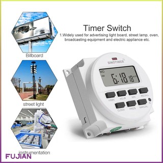 Sinotimer Tm618N-2 220V Lcd Digital Ac Programmable Timer Switch With Ul Listed Relay Inside Countdown Time Function [B/5]