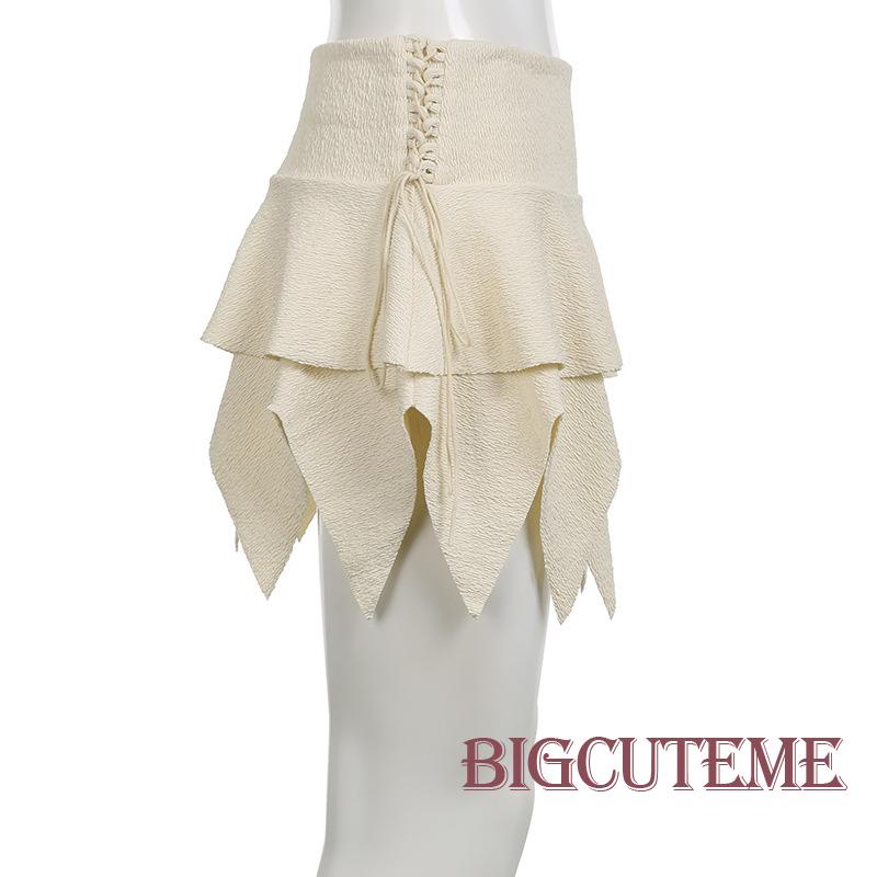 [] - Chân Váy Ngắn Mini Màu Trơn Co Giãn Đường Phố Mùa Hè Cho Nữ