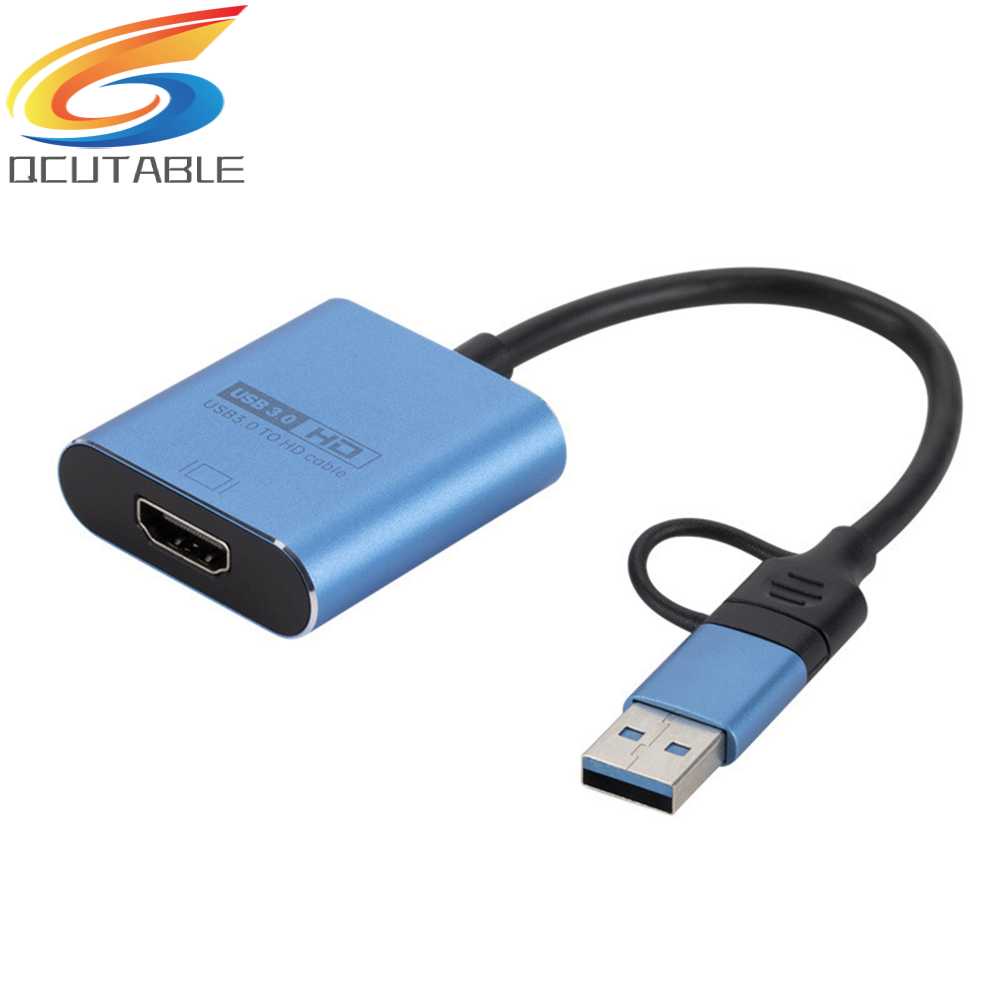 Bộ Chuyển Đổi Màn Hình Usb 3.0 / Type-C Sang HDMI-Compatible Cho Điện Thoại / Máy Chiếu