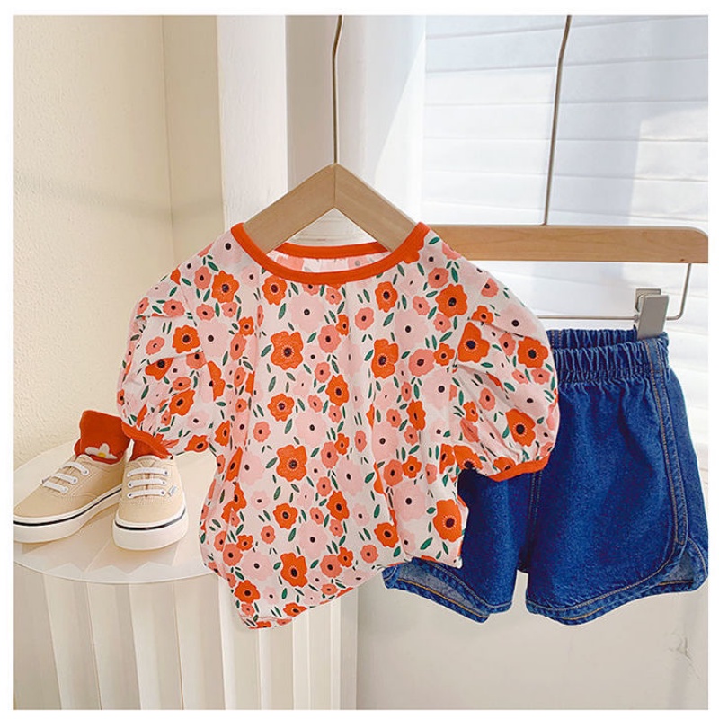 Quần Short Denim Mềm Mại Thời Trang Mùa Hè Cho Bé Gái