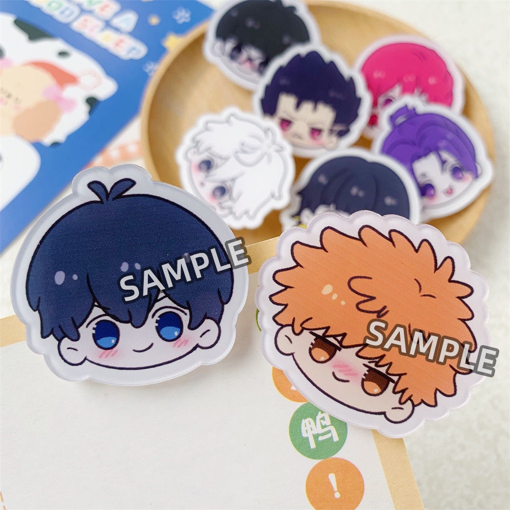 BLUE LOCK Trâm Cài Áo Hình Tù Nhân Màu Xanh Dương