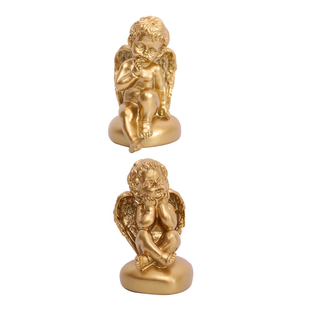Set 2 Bức Tượng Thiên Thần 5X5CM Trang Trí Đa Dụng Chất Lượng Cao