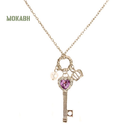 Vòng cổ Mặt Hình Chìa Khóa / Vương Miện / Trái Tim Đính Đá Thời Trang Cho Nữ