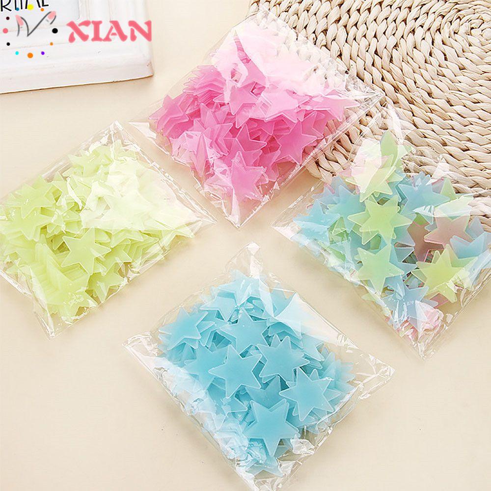 Bộ 100 Ngôi Sao 3D Dạ Quang Trang Trí Phòng Ngủ