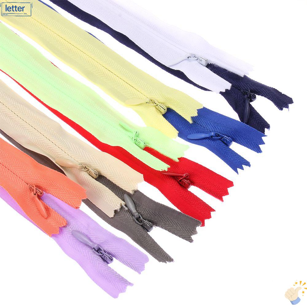 Set 10 Dây Khóa Kéo Nylon Tàng Hình 20cm May Vá Đa Ứng Dụng