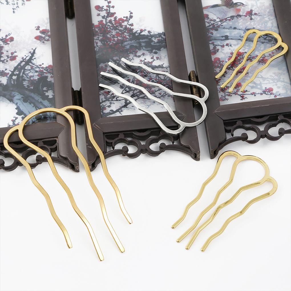 Lược Cài Tóc 4 Răng Chữ U Trang Trí Cho Cô Dâu