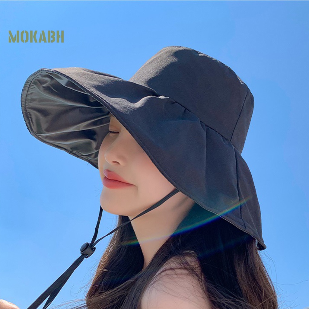Nón Tai Bèo Rộng Vành UPF 50 Chống Tia UV / Chống Gió Thời Trang Mùa Hè Cho Nữ