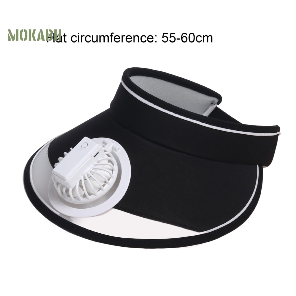 Mũ Lưỡi Trai Hở Chóp Màu Trơn Kèm Quạt Làm Mát Thời Trang Thể Thao Cho Bé