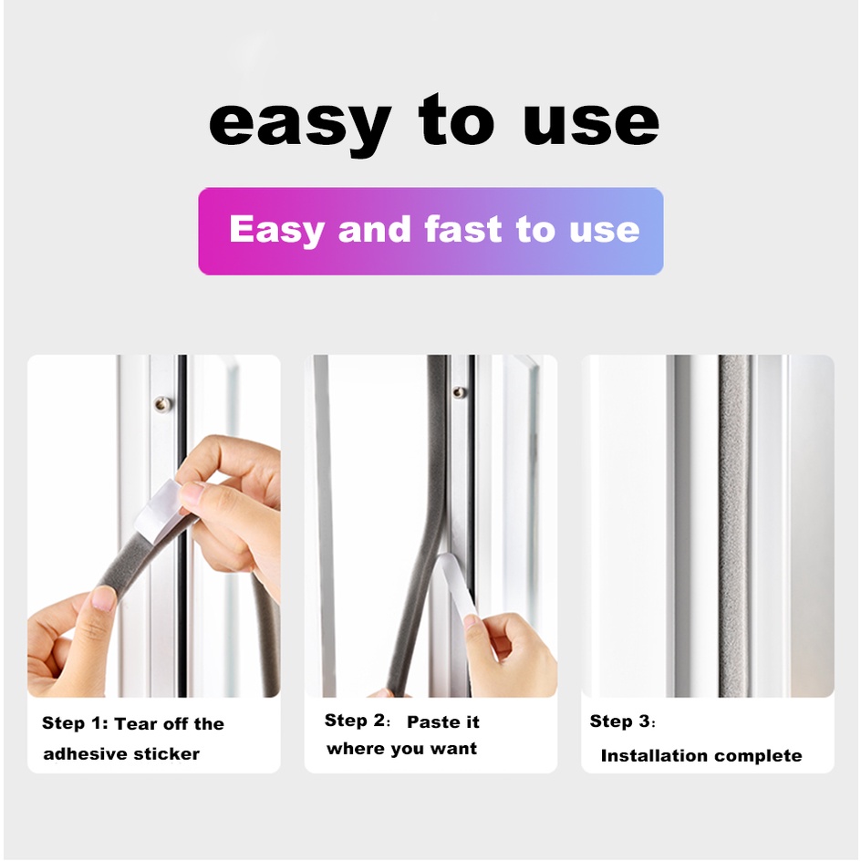 Băng Keo Xốp Cách Âm Dán Khe Hở Cửa Sổ / Máy Điều Hòa Chống Thời Tiết