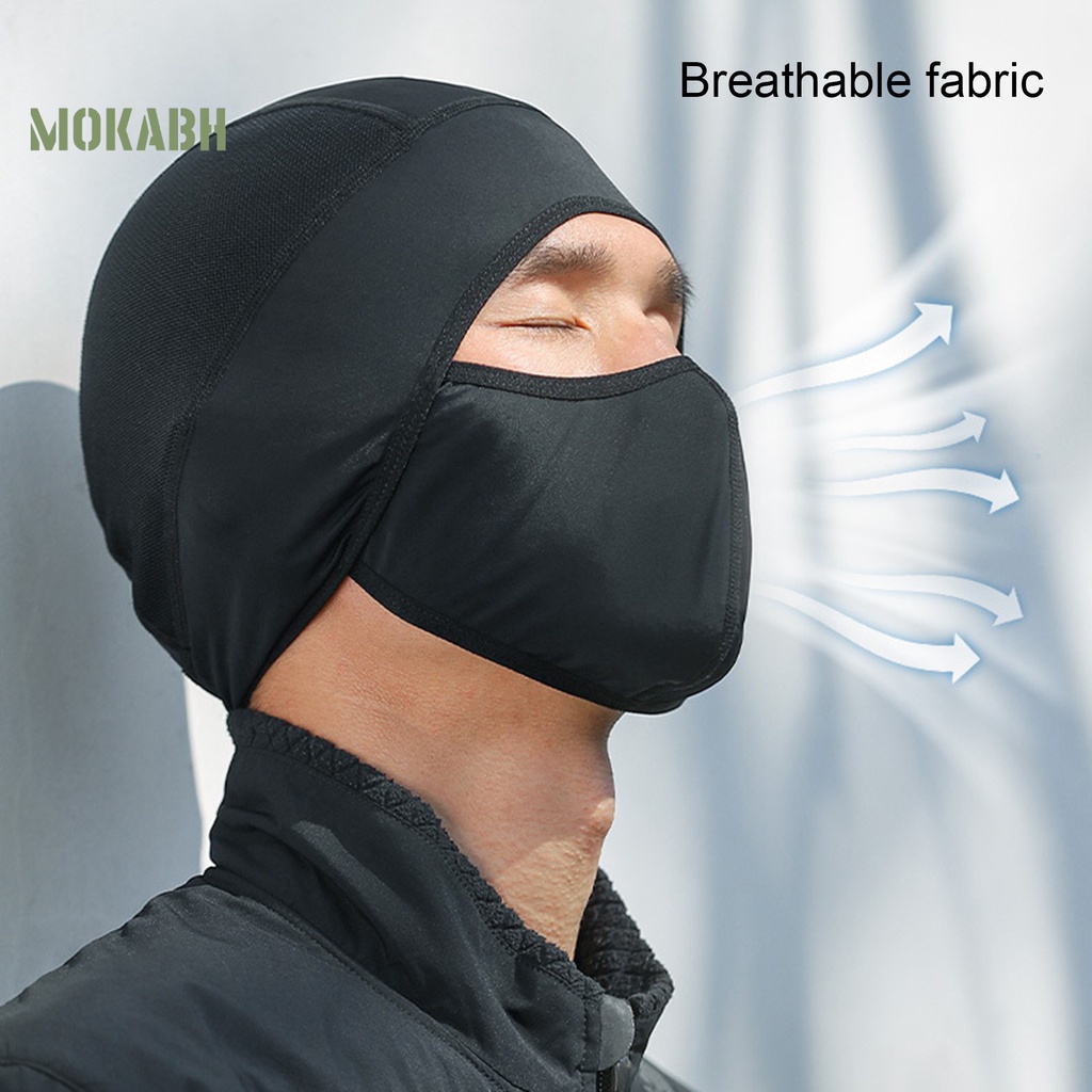 [Mok Abh] Mũ Bảo Hiểm Xe Đạp / Xe Máy Bằng Vải Thun Lạnh Thoáng Khí Thấm Hút Mồ Hôi Nhanh Khô Chống Nắng