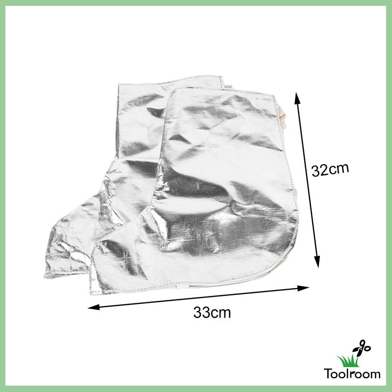 Set 2 Tạp Dề Lá Nhôm Bảo Vệ Chân Dùng Trong Phòng Thí Nghiệm / Cá