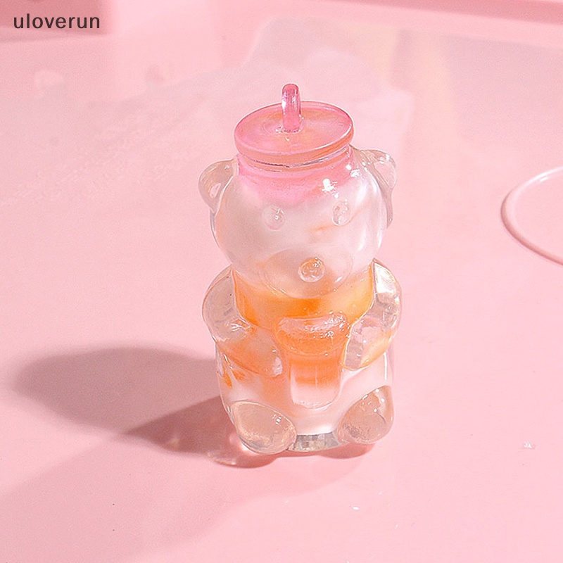 Uloverun Đồ trang trí Gấu Dạ Quang Mini Bằng Nhựa Resin Trang Trí Tiểu Cảnh