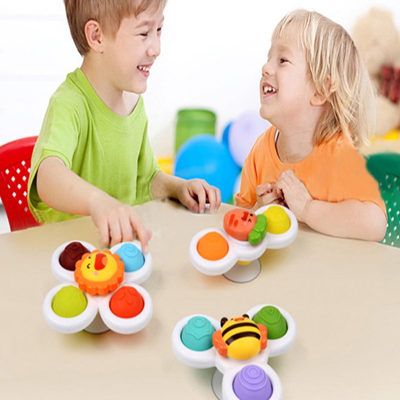 Set 3 Con Quay Đồ Chơi Fidget Spinner MàU SắC NgẫU Nhiên GiúP GiảM Stress Cho Trẻ Em