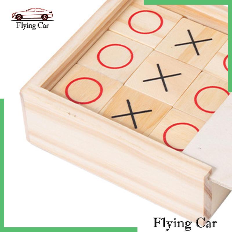 Bộ 2 Đồ Chơi Tic TAC Bằng Gỗ Trang Trí Trong Nhà / Ngoài Trời Cho Người Lớn
