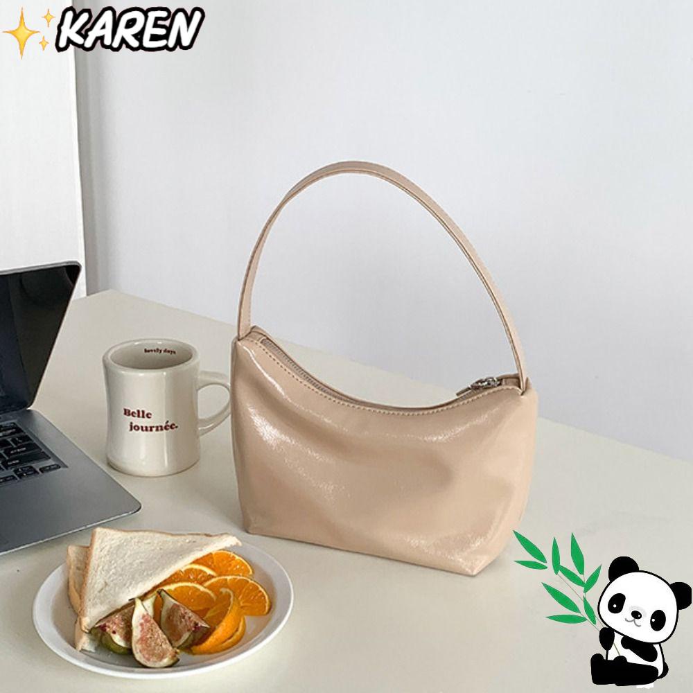 Túi Đeo Vai / Kẹp Nách Chất Liệu Da Pu Đơn Giản Phong Cách Vintage Cho Nữ