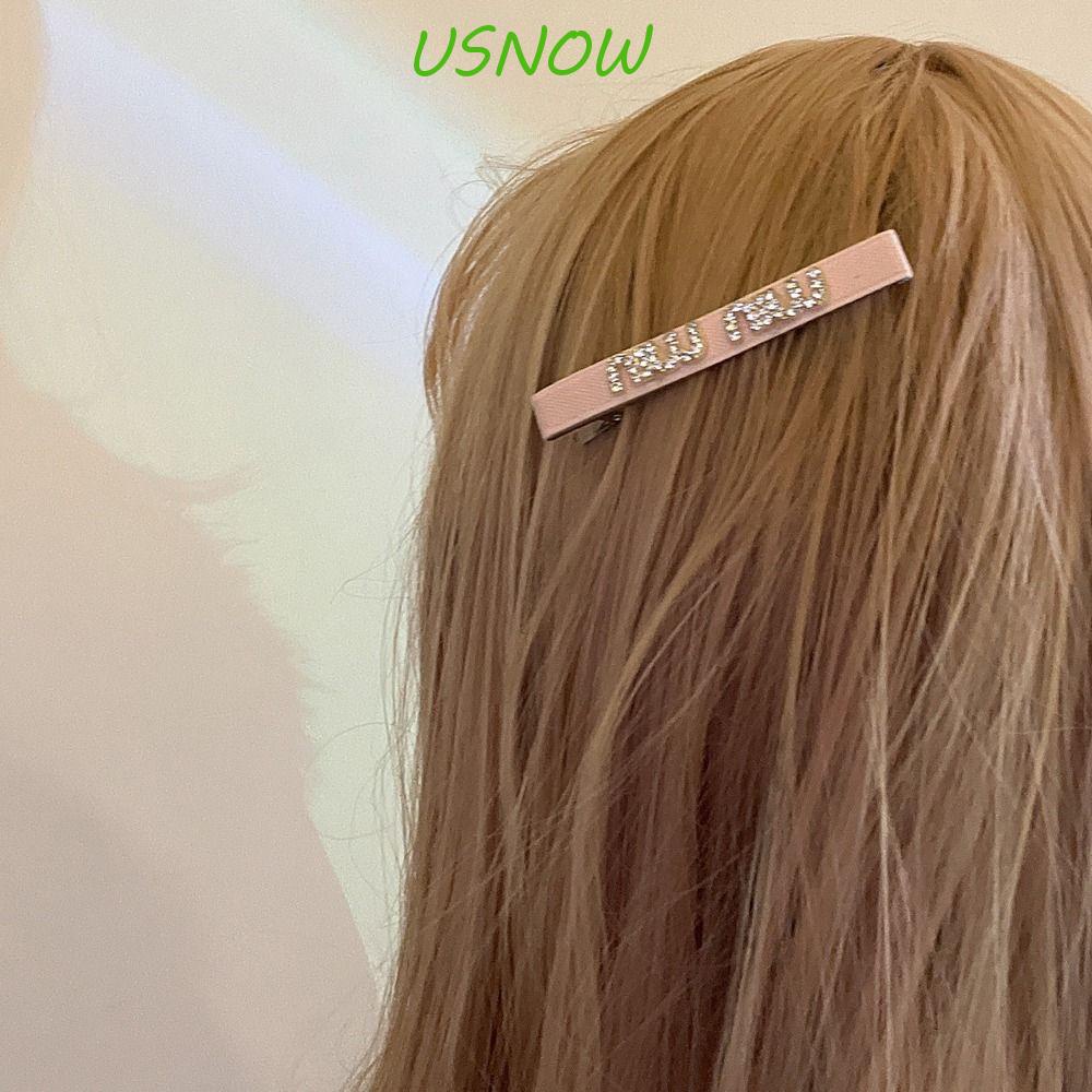 Kẹp Tóc Mỏ Vịt Mỏng In Chữ Phong Cách Hàn Quốc Dễ Thương