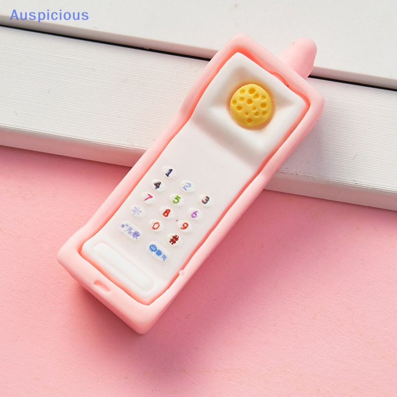 Set 2 Mô Hình Điện Thoại Di Động Cổ Điển Trang Trí Nhà Búp Bê