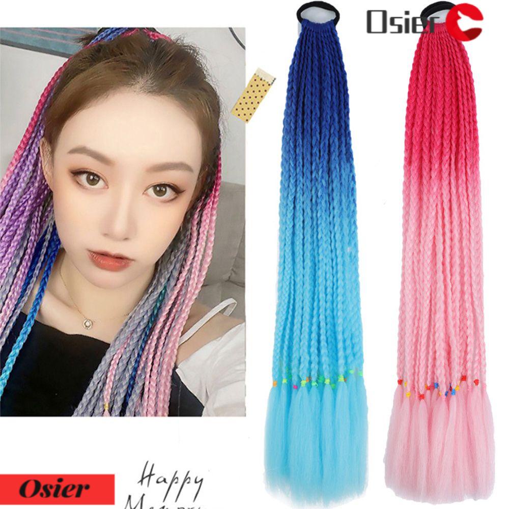 1 Băng Đô Bện Tóc Màu Gradient Thời Trang Nữ