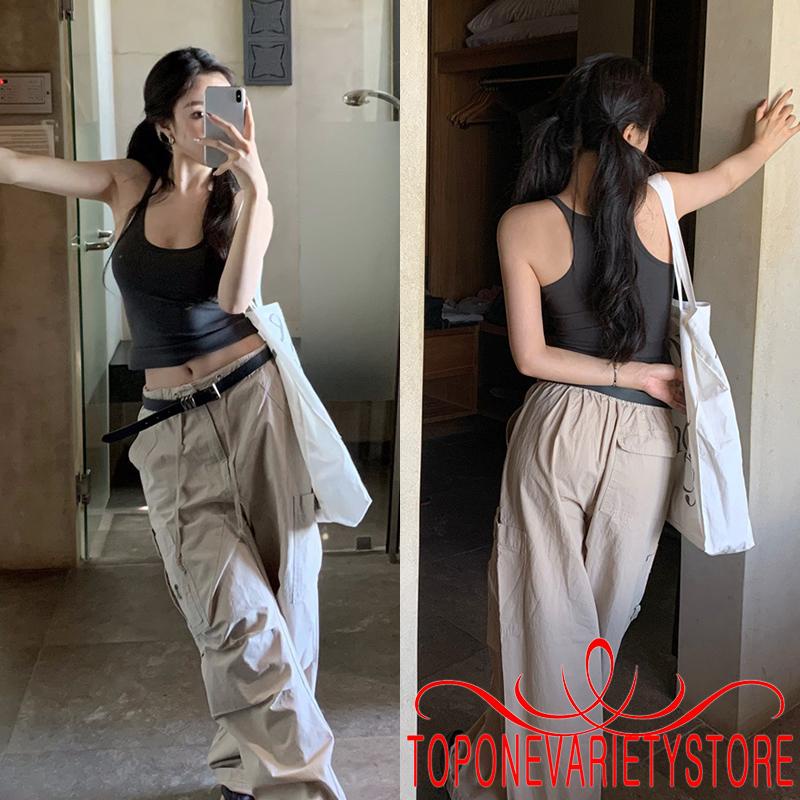 Áo Tank Top Không Tay Màu Trơn Thời Trang Cho Nữ