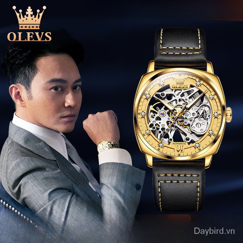 Đồng Hồ Cơ Olevs 665 Chống Thấm Nước Sang Trọng Cho Nam
