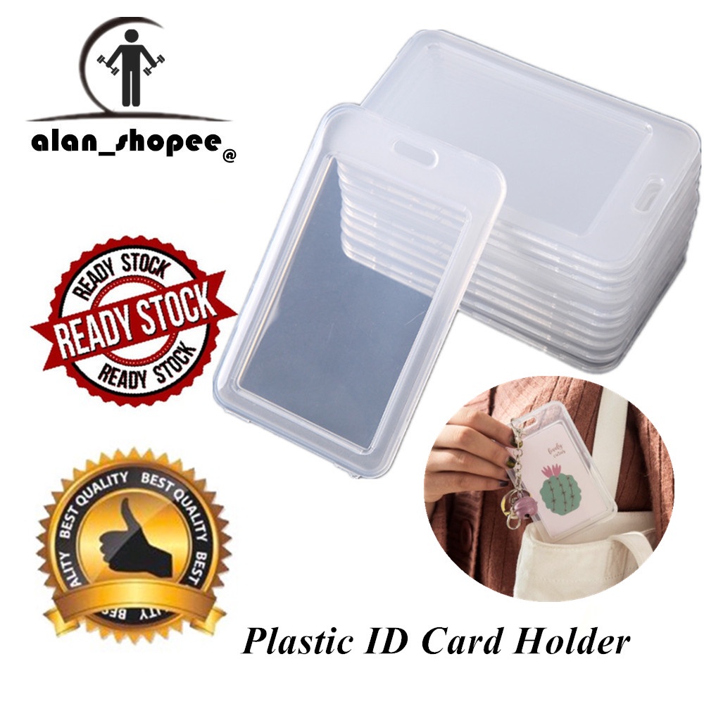 Hộp Nhựa PVC Trong Suốt Đựng Thẻ ID Hai Mặt Chống Thấm Nước Ốp
