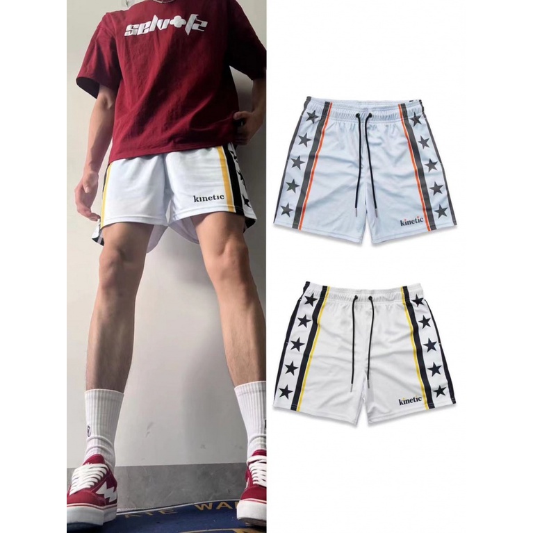 Kinetic Quần Short Thể Thao Đường Phố Phong Cách Mỹ Dáng Rộng Mau Khô Hợp Thời Trang