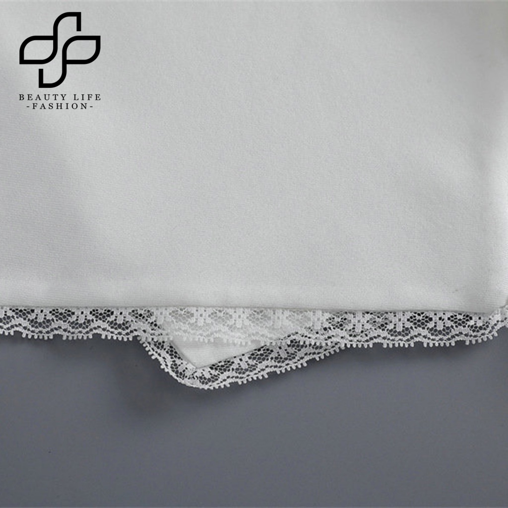 Cổ Áo Sơ Mi Cotton Màu Trơn Cột Dây Có Thể Tháo Rời Thời Trang Cho Nữ