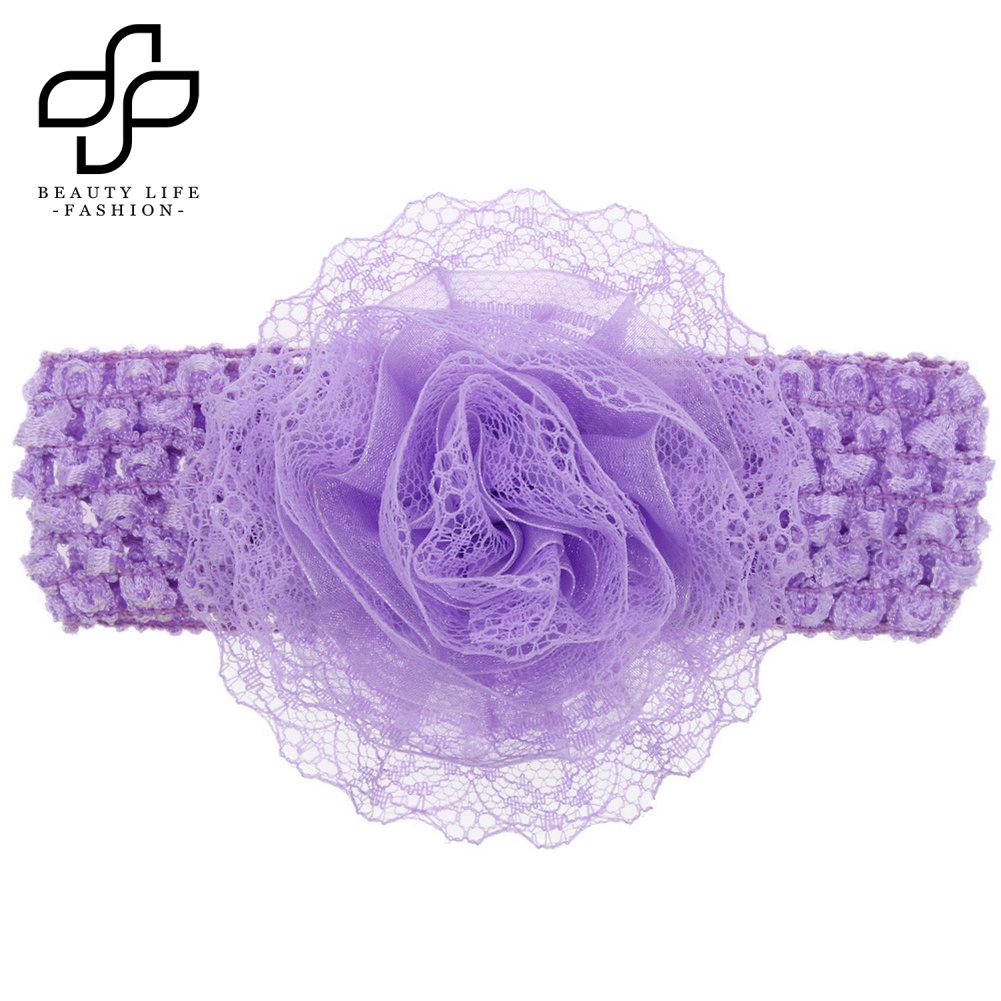 Băng Đô Ren Hoa Co Giãn Dễ Thương Dành Cho Bé Gái