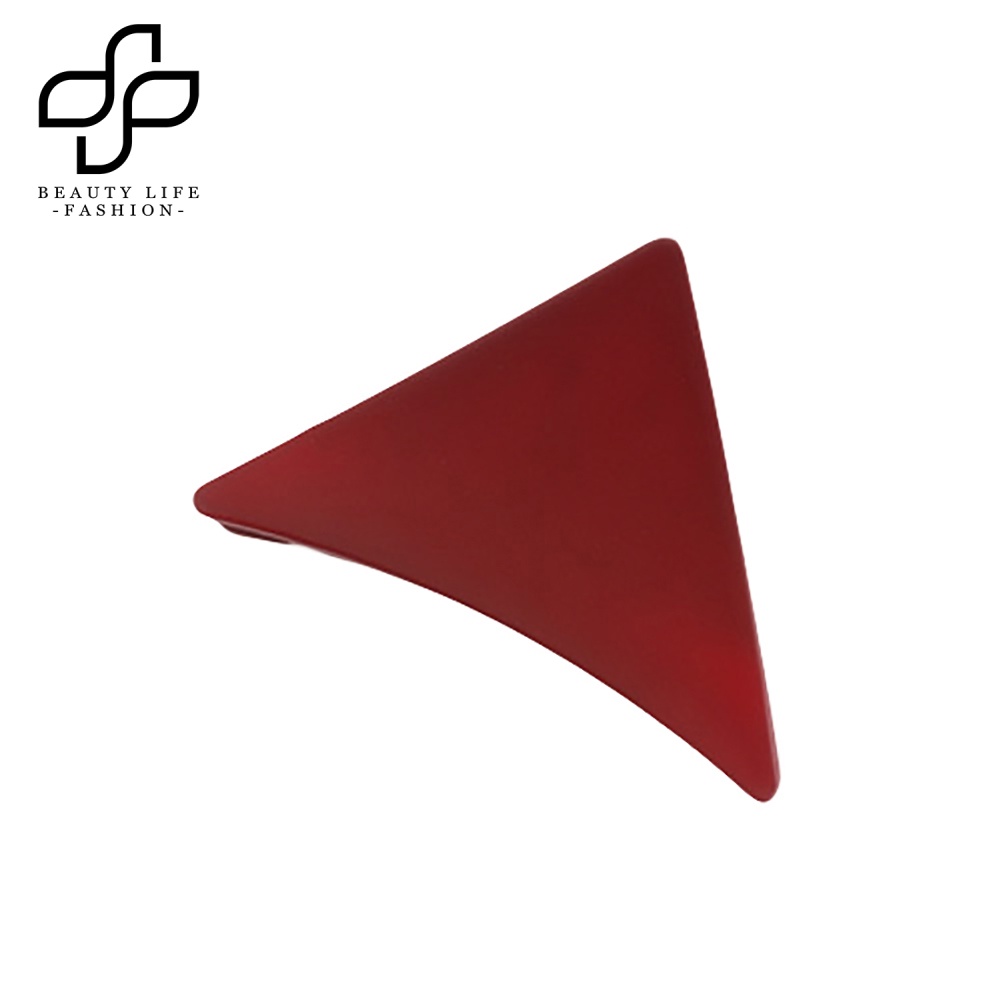 Kẹp Tóc Hình Tam Giác Màu Trơn Thời Trang Dành Cho Nữ