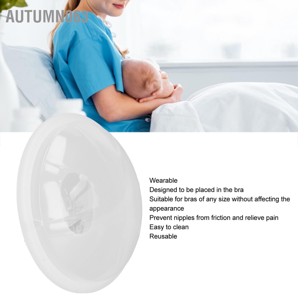 Autumn063 2 Chiếc Sữa Mẹ Thu Đeo Có Thể Tái Sử Dụng Thực Phẩm Cấp Điều Dưỡng Ly Thông Gió Tốt Ngực Vỏ