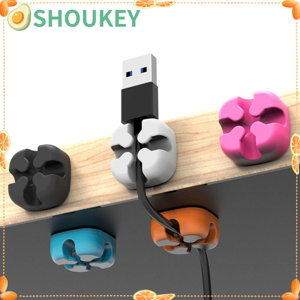 Kẹp Cố Định Dây Cáp Đơn Lỗ Tiện Dụng Cho Văn Phòng / Gia Đình|Hộp Đựng Dây Cáp Dữ Liệu Tiện Dụng