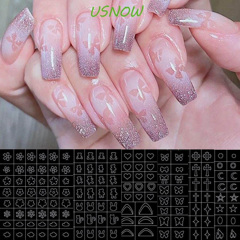 Khuôn Trang Trí Móng Nghệ Thuật Dạng Trượt Thời Trang DIY