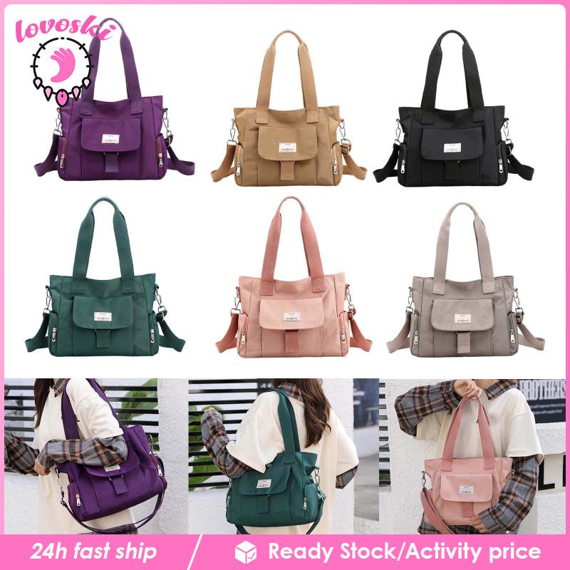 [Lovoski] Túi Xách Đeo Vai Bằng Nylon Phong Cách Thời Trang Dành Cho Nữ