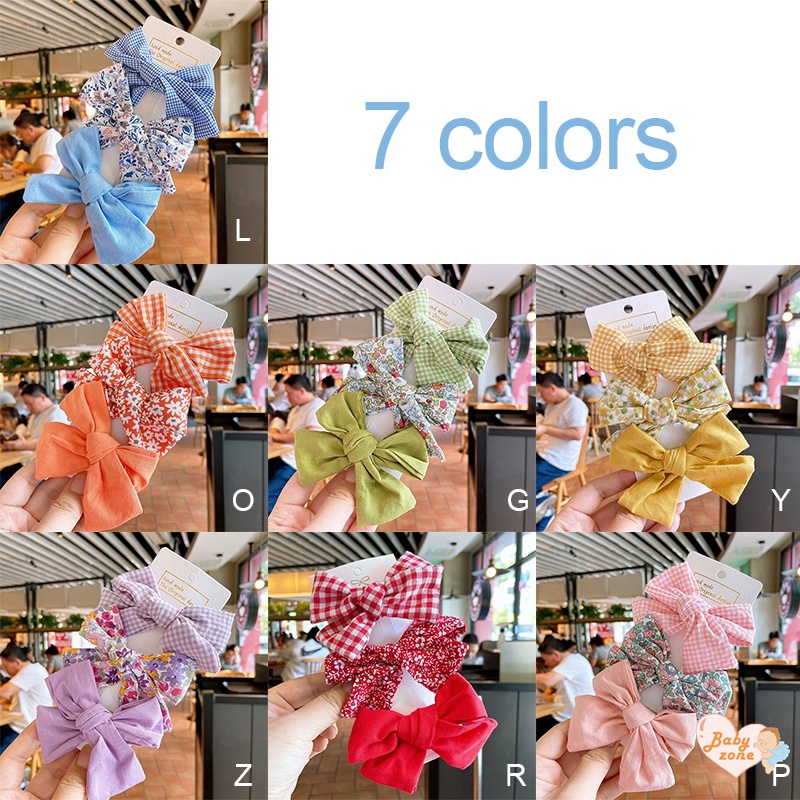 Kẹp Nơ Vải Xinh Xắn Cho Bé Gái