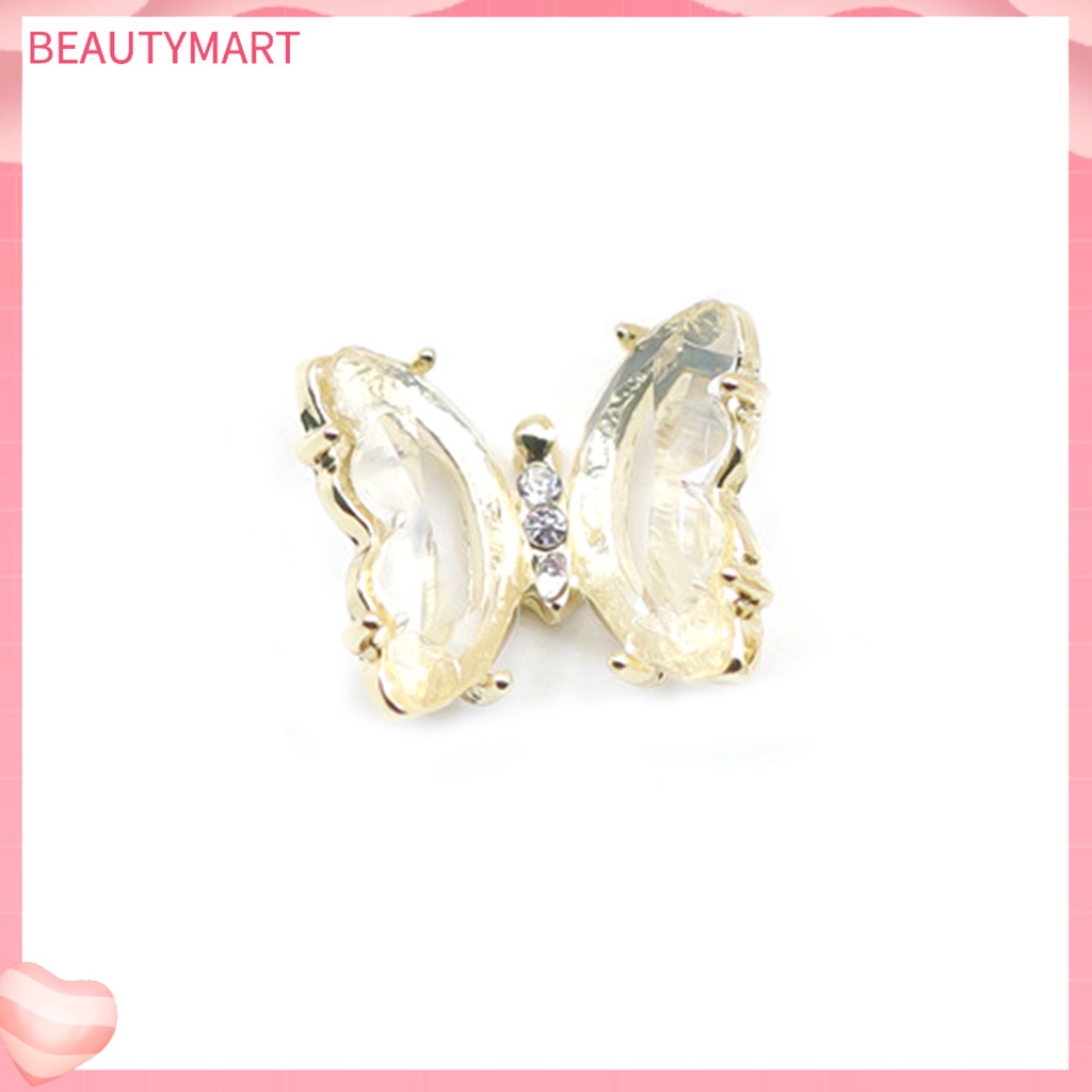 Đá Zirconia Trong Suốt Họa Tiết Bướm 3D Đính Móng Nghệ Thuật