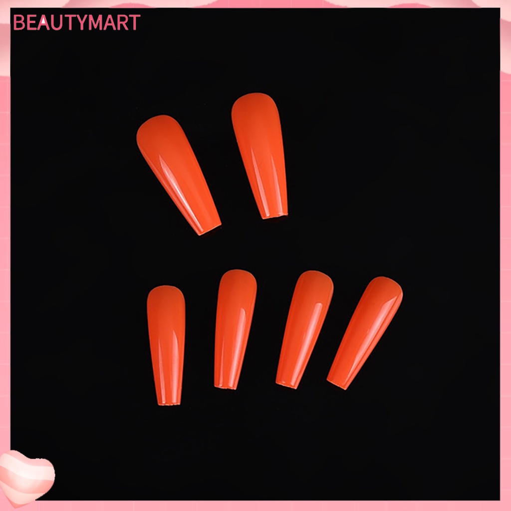 Bộ 100 Móng Tay Giả Toàn Diện Màu Trơn Thời Trang