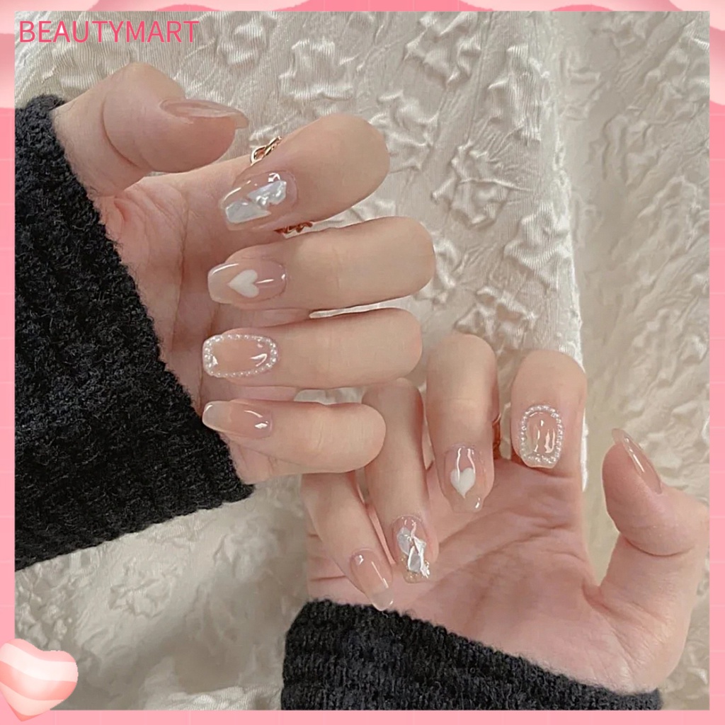 1 Túi Hạt Ngọc Trai Giả Mini Trang Trí Móng Tay Nghệ Thuật Ba Chiều