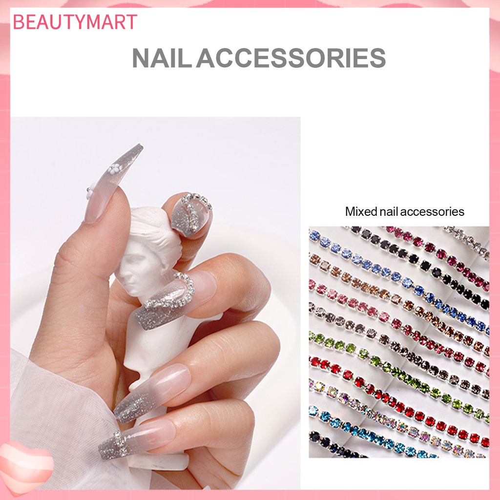 Hộp 12 Ngăn Đựng Phụ Kiện Trang Trí Móng Tay Tạo Hiệu Ứng 3D DIY