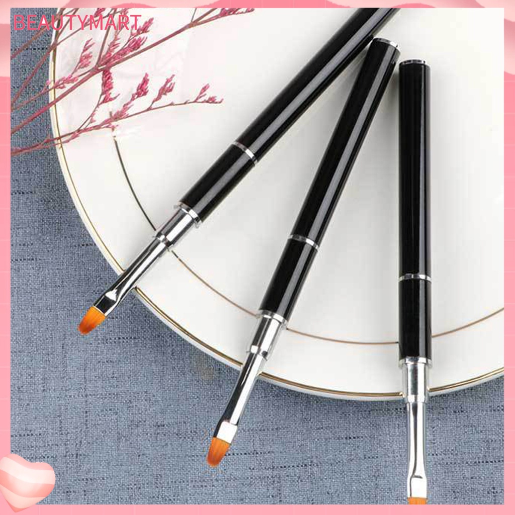 Cọ Vẽ Móng Hai Đầu 2 Trong 1 Bằng Thép Không Gỉ Dễ Sử Dụng