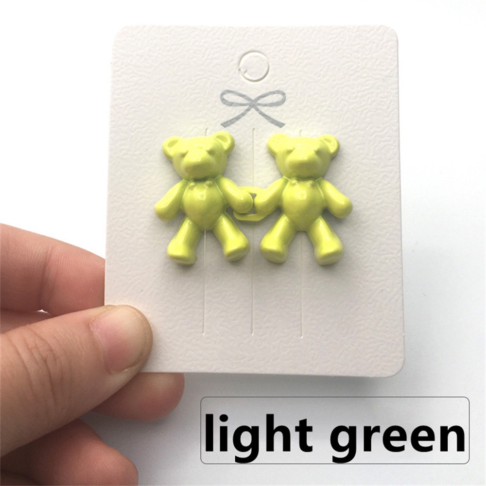 Set 2 Nút Cài Kim Loại Hình Gấu Có Thể Tháo Rời Dành Cho Quần Jean Giảm Đau / Cài Nút