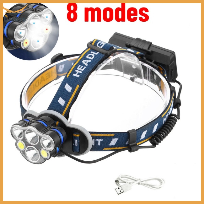 Đèn Pin Cầm Tay Độ Sáng Cao 8 Chế Độ 15000 Lumens Có Thể Sạc Lại