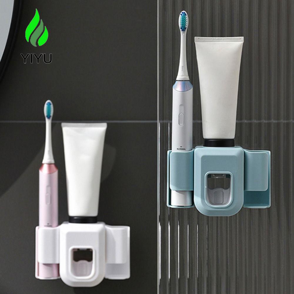 YIYU Giá Đỡ Lấy Kem Đánh Răng Tự Động Không Cần Đục Lỗ TYLER1 Dành Cho Cặp Đôi